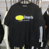 Palm Angels T Shirts Angel Letter Print Loose Short Sleeve T-shirt