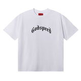 Godspeed T Shirts Skull Rose Clock Plate Double Yarn Cotton Casual Short Sleeve Men and Women