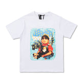 ASAP Yams V Lone T Shirt Kids Pattern Large V Printed Short Sleeve T-shirt