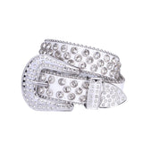 Hip-hop punk rhinestone belt alloy punk accessories