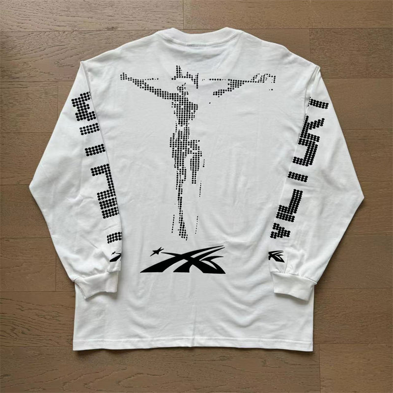 HS Long Sleeve T-Shirt Retro style high street trend