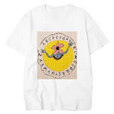 Stranger Things T Shirt White round Neck Short Sleeve Digital Printing