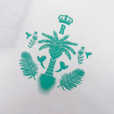 Rhude T Shirt Micro Label Letter Coconut Pattern Short Sleeve T-Shirt