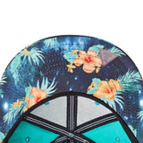 Trendy flat brimmed hat cartoon hands