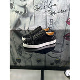 Louboutin-style red bottom shoes european station cl men's shoes rivets red bottom sneakers easiest for matchtrendy rivets couple style casual european goods