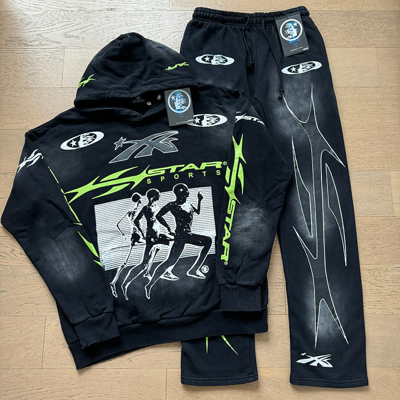 HS Hoodie And Pants Two-Piece Set