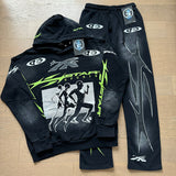 HS Hoodie And Pants Two-Piece Set
