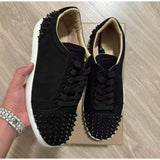 Louboutin-style red bottom shoes clthick sole european station men's shoes men's sneakers sneakers british running flats