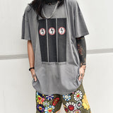 Marilyn Manson T Shirt Vintage Tee Vintage Print Distressed Short Sleeve T-shirt