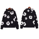 Denim Tears Outfit:Hoodie/Sweatpants (Separate Purchase Options) Puff Print Couple Loose Hooded Sweater