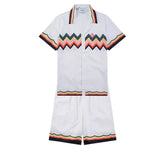 Casablanca Shirt Printed Cardigan Short Sleeve Shirt