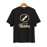 We11 Done T Shirts Graffiti Retro Poster Summer Casual Men and Women