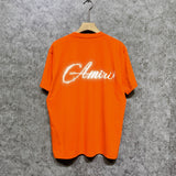 Amiri t shirts gypsophila printing short sleeve