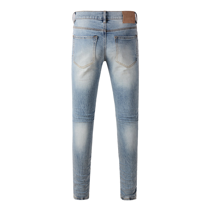 Purple Brand Jeans Pure Cotton High Street Trend #9101