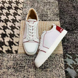 Louboutin-style red bottom shoes european station cl electric embroidery rivets red bottom sneakers easiest for matchtrendycouple style casual shoes guangdong
