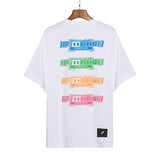 We11 Done T Shirts Color Letter Printing Men's and Women's Same Summer