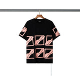 We11 Done T Shirts Men's and Women's Same Loose Cartoon Pattern Pure Cotton
