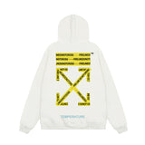 OFF WHITE Hoodie Trendy Street Style Personalized Cotton