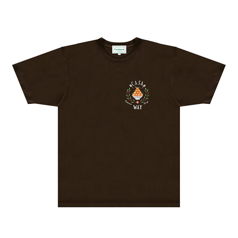 Casablanca T Shirts Fashion Print Street