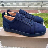 Louboutin-style red bottom shoes exportacl red bottom shoes rivets men's toe nails clcouple women's shoes rhinestone casualtrendy sneakers