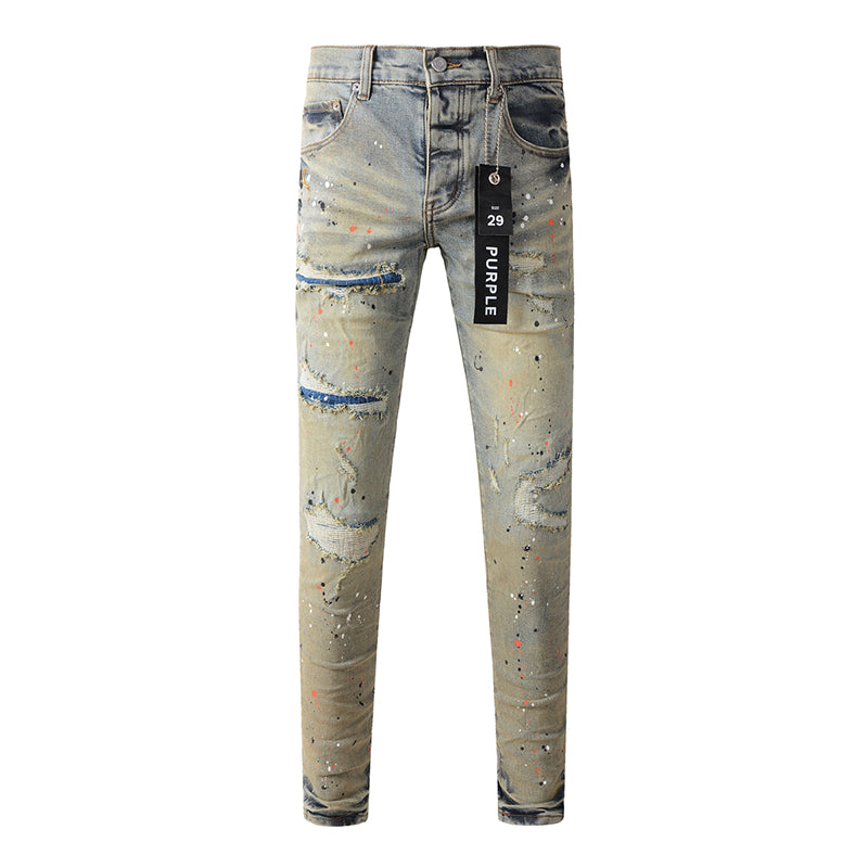 Purple Brand Jeans Pure Cotton High Street Trend