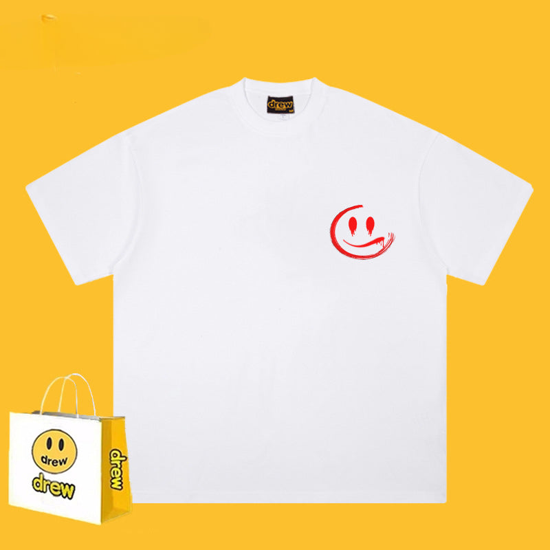 Drew T Shirts Cotton Short-Sleeved Printed T-shirt