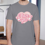 Valentine's Day T-Shirts Couple Love Print Sweet Style