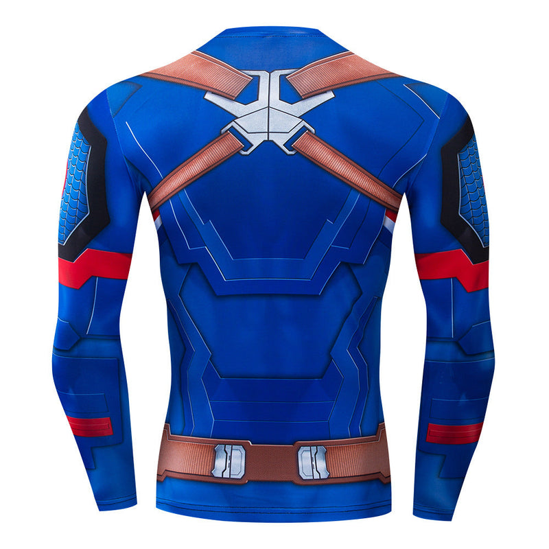 Marvel T Shirt Marvel Captain America Clothes Avengers 4 Scale Combat Clothes Marvel T-shirt
