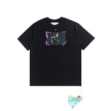 Off White T Shirts Religious Angel Oil Painting Short Sleeves