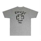 Rhude T Shirts Printed Trendy Pure Cotton