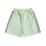 Palm Angels Shorts Flocking Alphabet Stripe Color Match Casual Shorts