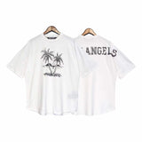 Palm Angels T Shirts Printed Short Sleeve T-shirt Men and Women Loose Half Sleeve