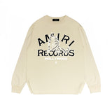 Amiri Long Sleeved Shirt Printed Trendy Pure Cotton