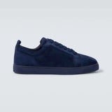Louboutin-style red bottom shoes red bottom shoes cl suede leather low-top luxury brand sneakers fashion genuine leather dark blue casual shoes