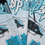 Godspeed T Shirts Helicopter Free Muse Printed Cotton Casual Short Sleeves Men and Women