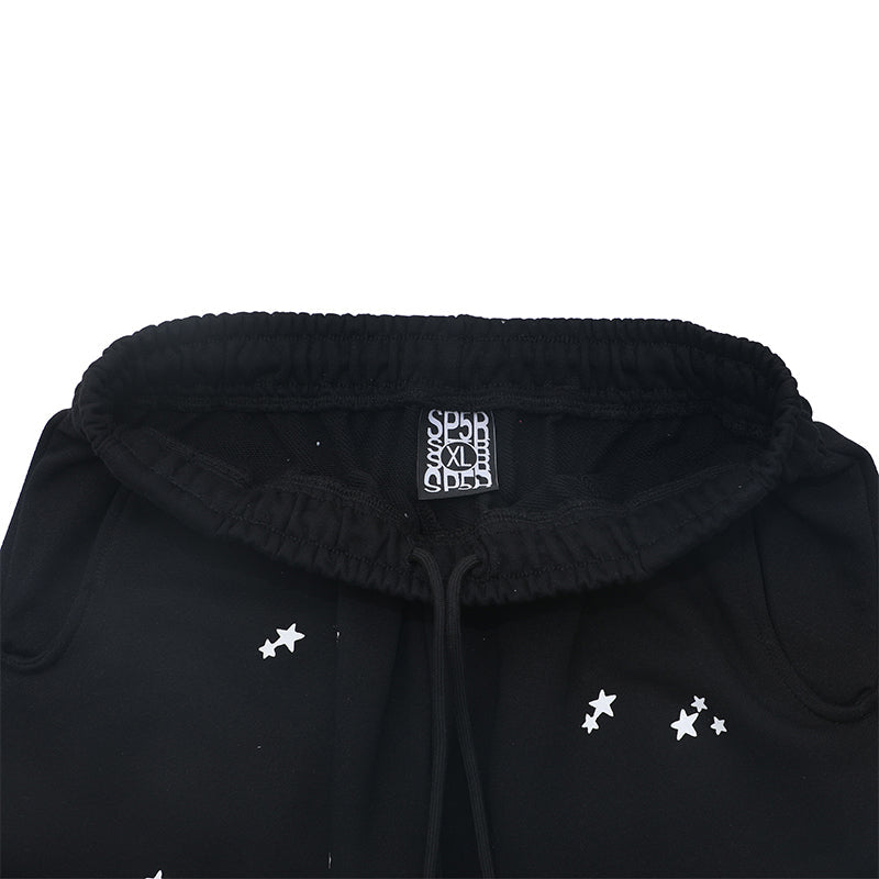 Sp5der Hoodie & Sweatpants 2 Piece Set Cobweb Puff Print Pure Cotton