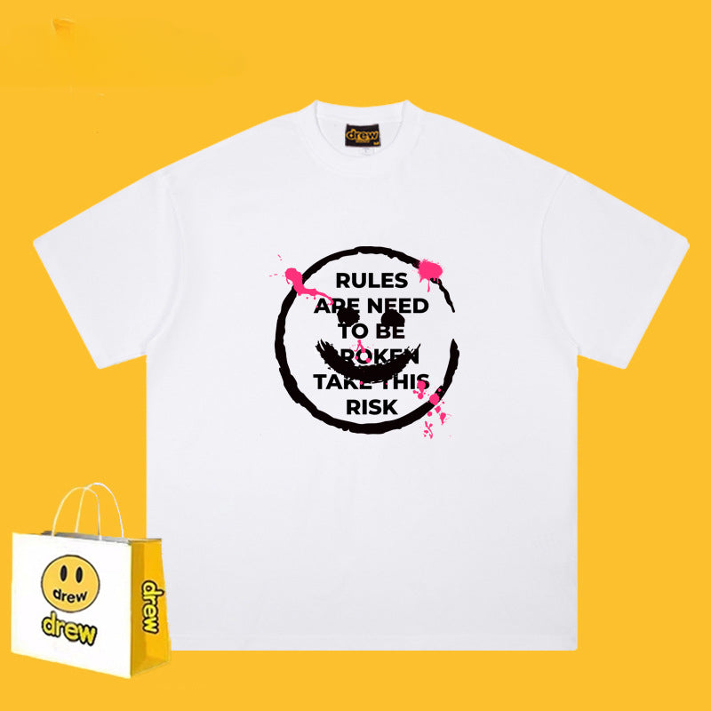 Drew T Shirts Short Sleeve Printed round Neck