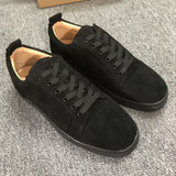 Louboutin-style red bottom shoes european station cl men's shoes rivets red bottom sneakers easiest for matchtrendy rivets couple style casual european goods