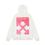 OFF WHITE Hoodie Trendy Street Style Personalized Cotton