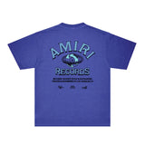Amiri Washed Distressed T Shirt Printed Trendy Pure Cotton