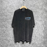 Amiri washed t-shirt flame island short sleeve