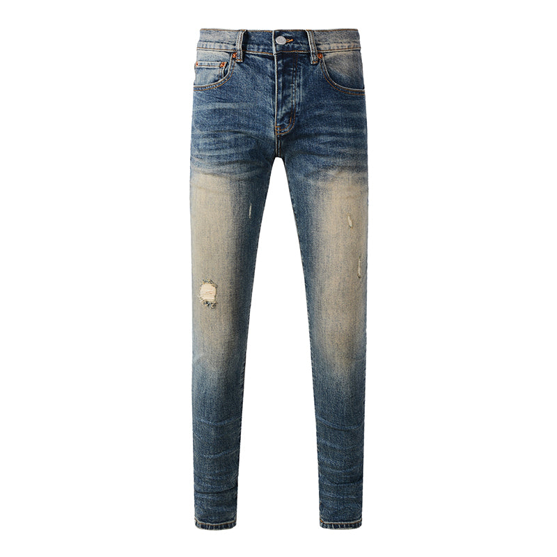 Purple Brand Jeans Pure Cotton High Street Trend #9097