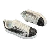 Louboutin-style red bottom shoes export europe station cl red bottom shoes electric embroidery low top high top men's shoes red bottom couple trendy rivets casualtie back