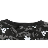 Shark Print Sweatshirts Digital Pixels Camouflage Pullover Sweater Men'S And Women'S Round Neck Thin Coat