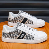 Louboutin-style red bottom shoes casual sneakers d full print color matching skateboard shoes abrasion resistantmen shoes red bottom fashioneasiest for match breathable canvas shoes