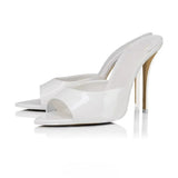 Louboutin-style red bottom shoes exportfrenchcl red bottom women's stiletto shoes sexy pointed toe flatsflats high heels fish mouth women's shoes