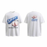SAINT MICHAEL Vintage T Shirt Cookie Print Short Sleeve
