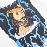 Jesus Is King T Shirt Peripheral round Neck Short Sleeve T-shirt