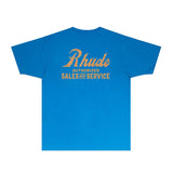 Rhude T Shirts Printed Trendy Pure Cotton