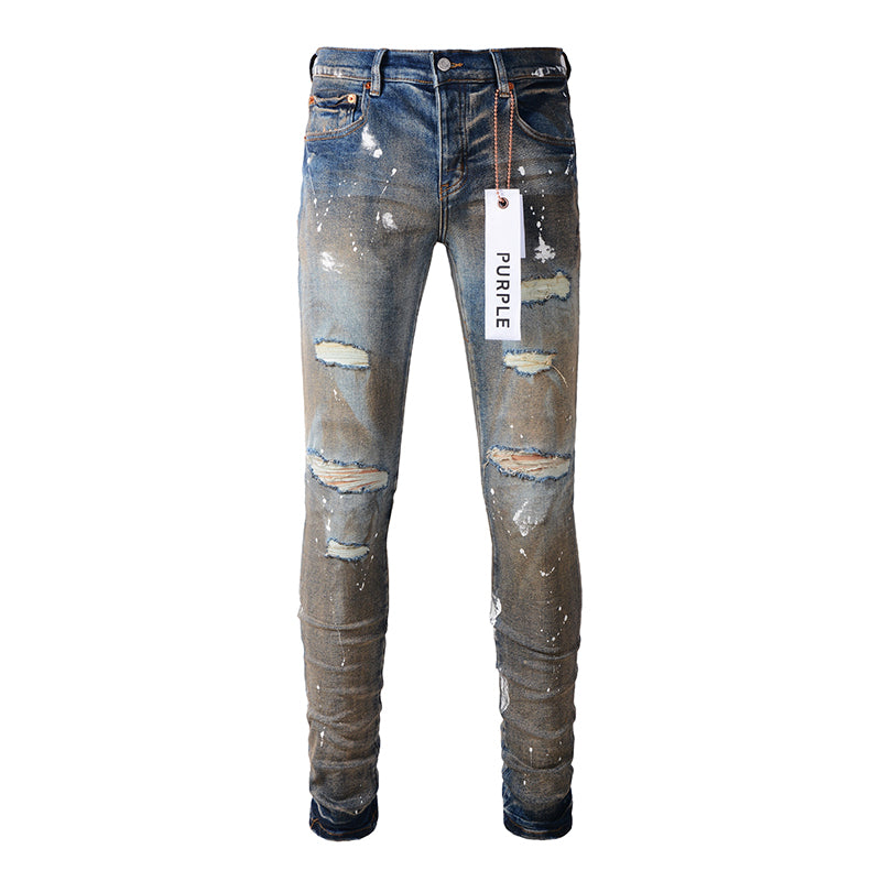 Purple Brand Jeans Pure Cotton High Street Trend